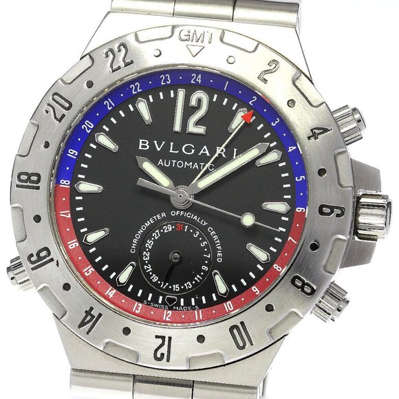 BVLGARI Diagono GMT40S GMT black Dial Automatic Men's Watch_760631 - Picture 1 of 6